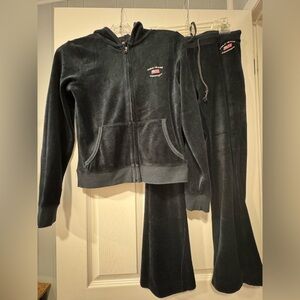 Polo Jeans Company Black velour Tracksuit.